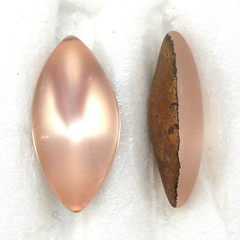 15x7mm (3146) Peach Light Pink Matte Finish Marquise Navette