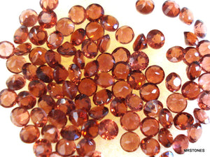 2.5 mm (S6R) Natural Garnet Round