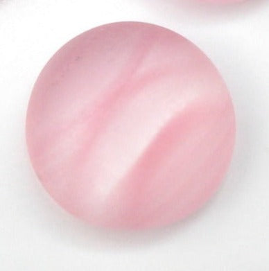 9mm (2194) Frosted Matte Rose Quartz Round Cabochon