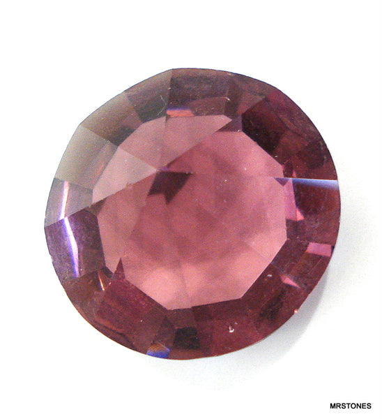 25mm (1100) (92ss) Unfoiled Amethyst Round