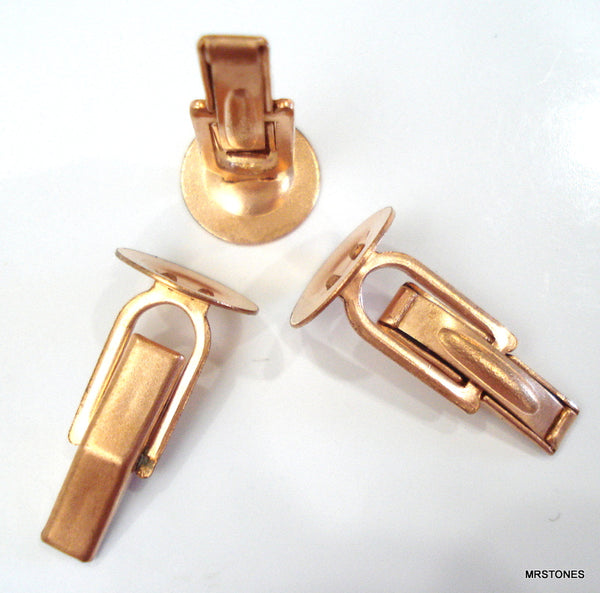 13mm Copper Color Blank Cufflinks (1 pair)