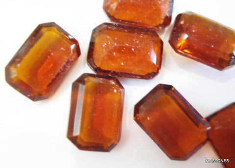 14x10mm (4610/2) Madeira Topaz Unfoiled Step Cut Cushion Octagon