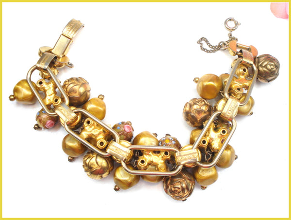 JULIANA CHA CHA Bracelet Baroque Pearls Wedding Cake Beads