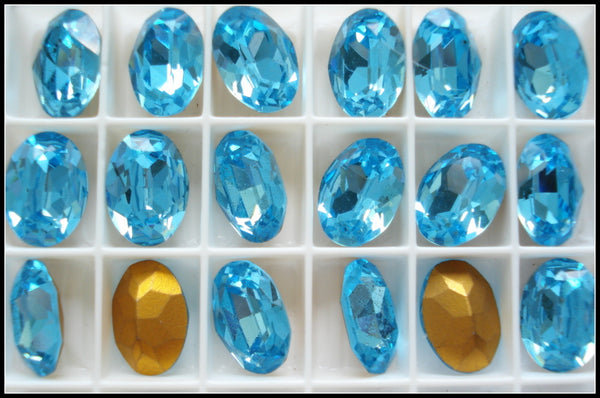14x10mm (4120) Old Aqua Ovals