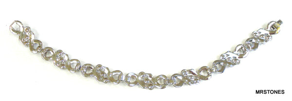 Crown Trifari Crystal Ruby Bracelet