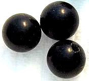 4mm 5mm 6mm 8mm Natural Black Onyx Gem Ball Half Drilled