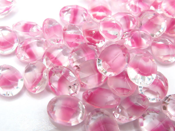 8x6mm (4100/2) TTC Pink Givre Oval Unfoiled