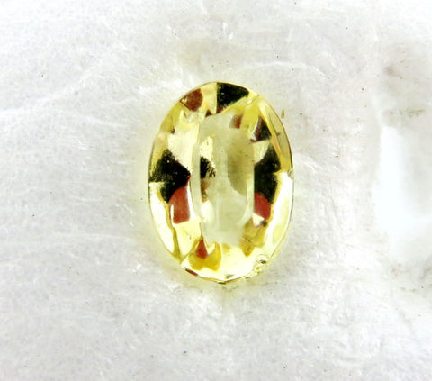 7x5mm (4100/2) TTC Jonquil Yellow Unfoiled Oval Shape