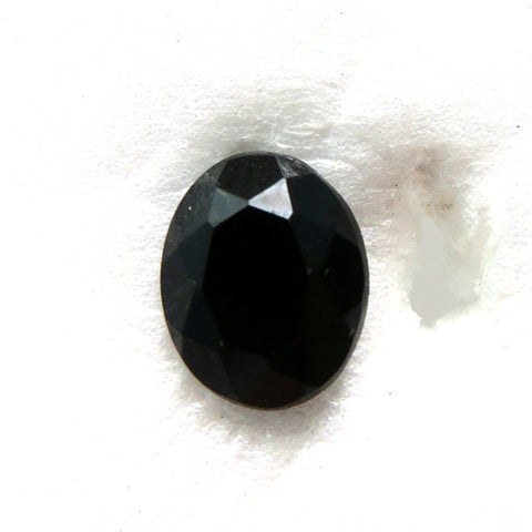 8x6mm (4130/2) TTC Jet Black Oval Shape