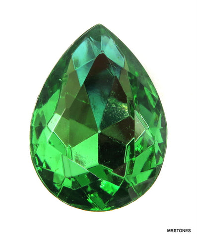 25x18mm (4320/2) TTC Peridot Green Pear Pendeloque
