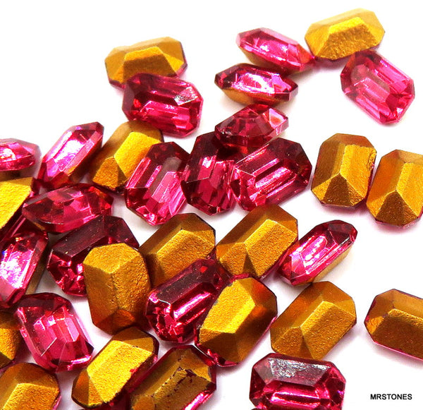 6x4mm (4600/2) TTC Dark Rose Cushion Octagon